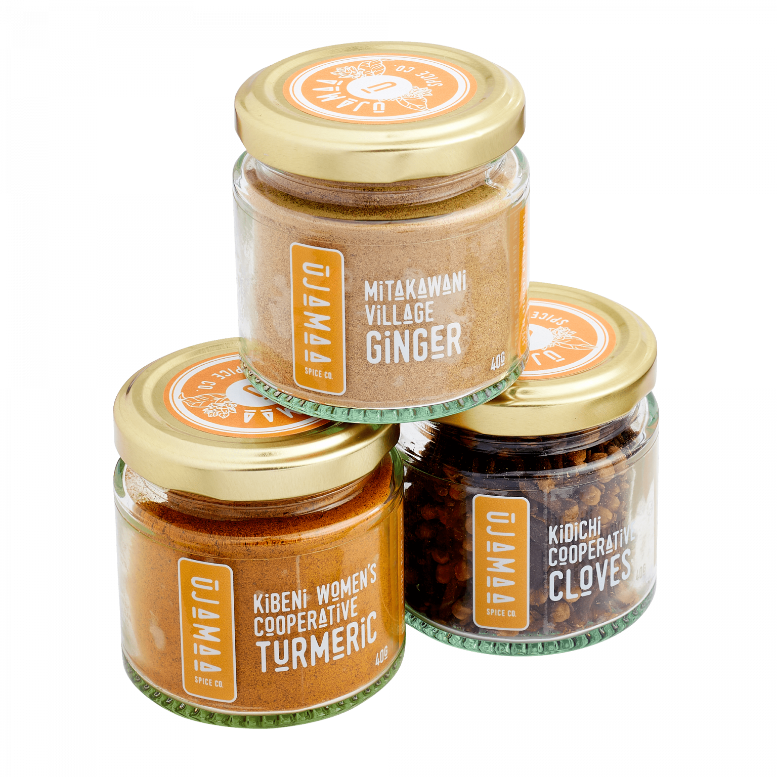 Wellbeing Spice Trio UJAMAA Spice Single Origin Zanzibar Spices